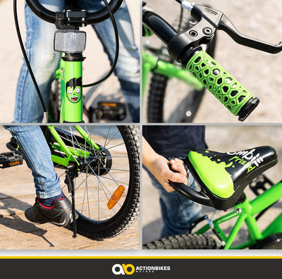 Actionbikes Kinderfahrrad Zombie 20 Zoll - Jungen & Mädchen - Ab 4-9 Jahren - V-Brake Bremse - Kettenschutz - Fahrräder - Kinder Fahrrad - Laufrad - BMX - Kinderrad (Zombie)