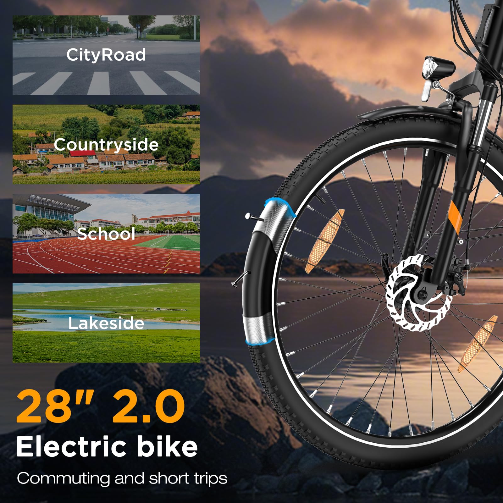 HITWAY 28" E Bike, Elektrofahrrad Trekkingrad E-Bike Herren Damen mit 36V 468Wh Akku,50-100km Reichweite, 250W Motor, E-Fahrrad mit 7-Gang-Getriebe, Pedelec Citybike EBike für Erwachsene